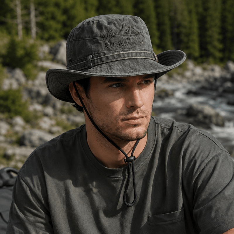 Lightweight Breathable Panama Hat Packable Mesh Summer Sun Cap – product view 3 | Great Lakes Outdoor