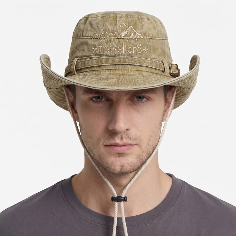 Lightweight Breathable Panama Hat Packable Mesh Summer Sun Cap – product view 4 | Great Lakes Outdoor