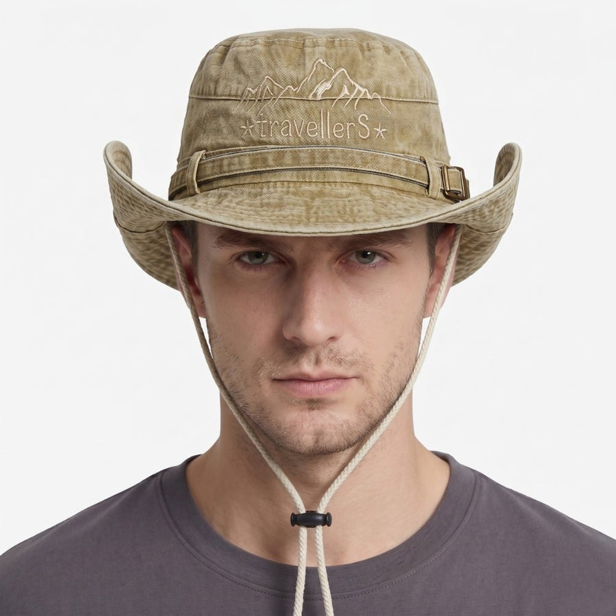 Lightweight Breathable Panama Hat Packable Mesh Summer Sun Cap – product view 4 | Great Lakes Outdoor