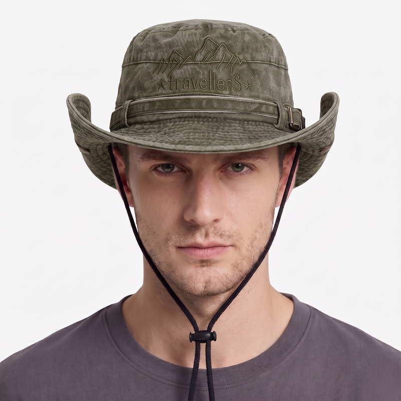 Lightweight Breathable Panama Hat Packable Mesh Summer Sun Cap – Military Green | Great Lakes Outdoor