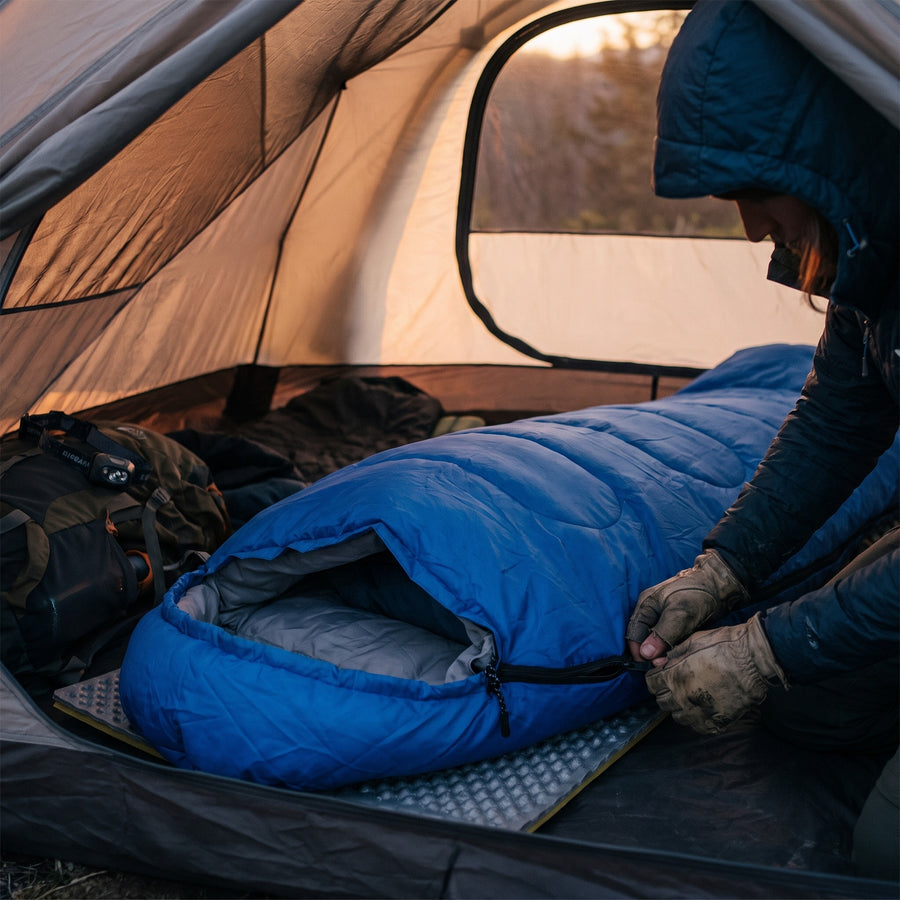 Lightweight Camping Sleeping Bag 41F to 77F Compact Travel Sack, product photo 5