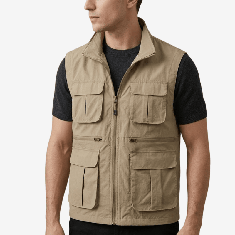 Lightweight Multi-Pocket Travel Vest Quick-Dry Outdoor Hiking Gilet – product view 6 | Great Lakes Outdoor