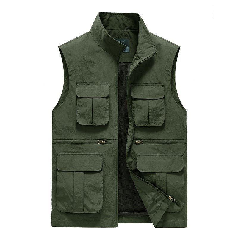 Lightweight Multi-Pocket Travel Vest Quick-Dry Outdoor Hiking Gilet – product view 8 | Great Lakes Outdoor