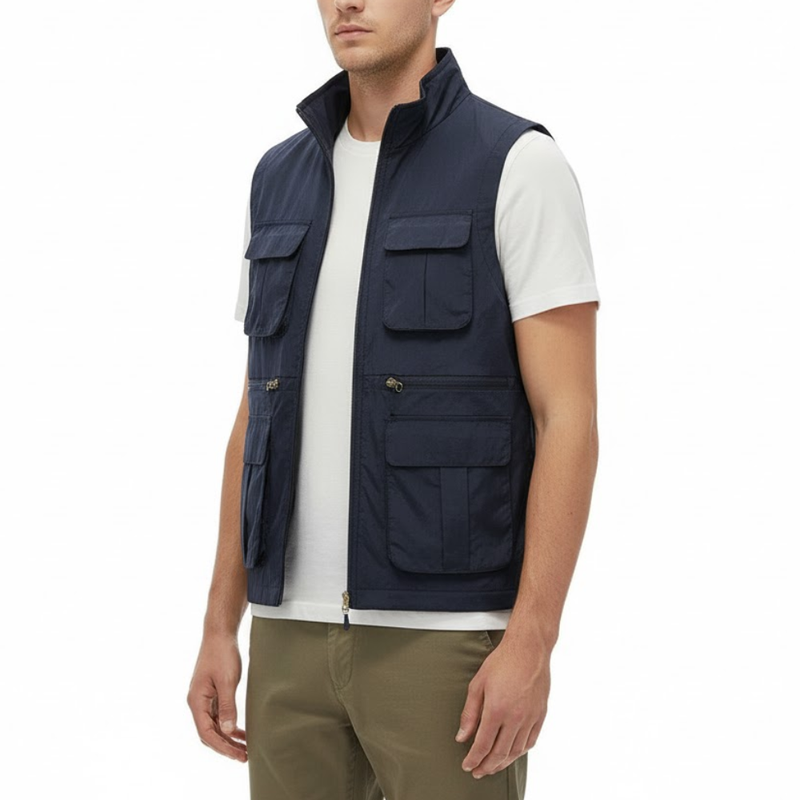 Lightweight Multi-Pocket Travel Vest Quick-Dry Outdoor Hiking Gilet – product view 13 | Great Lakes Outdoor