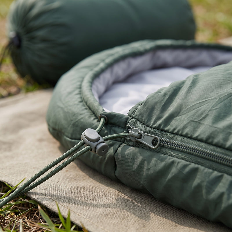 Lightweight Mummy Sleeping Bag Hooded 83 by 28 Inches Zip, product photo 4