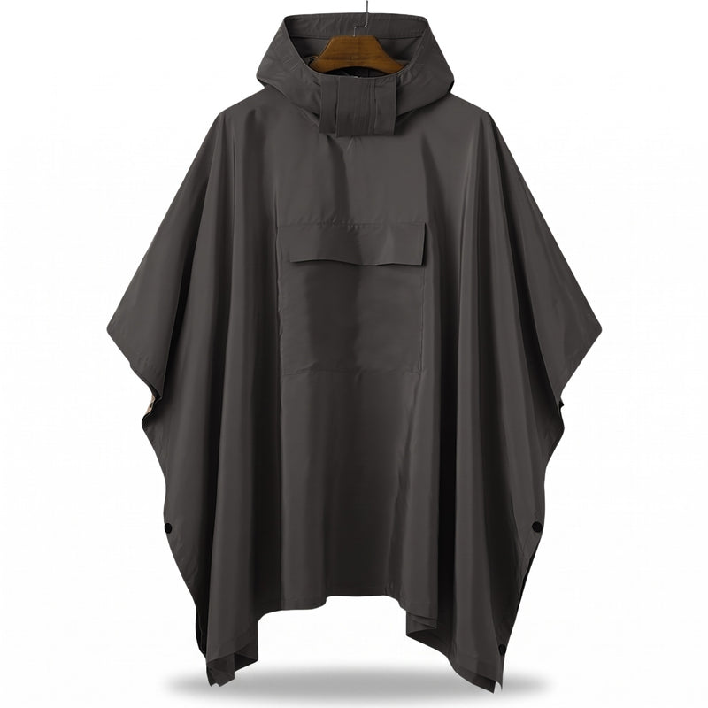 Lightweight Rain Poncho Windproof Quick Dry Hooded Outdoor Cape, product photo 6