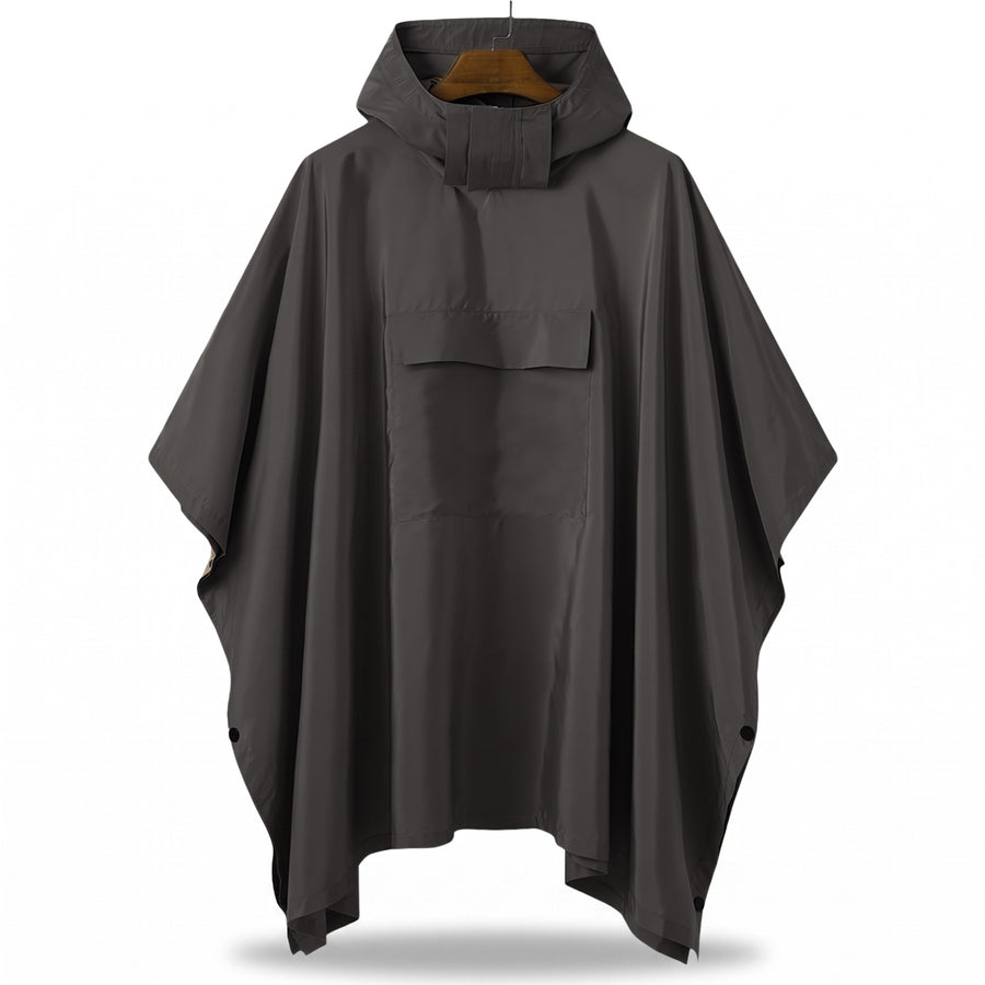 Lightweight Rain Poncho Windproof Quick Dry Hooded Outdoor Cape, product photo 6