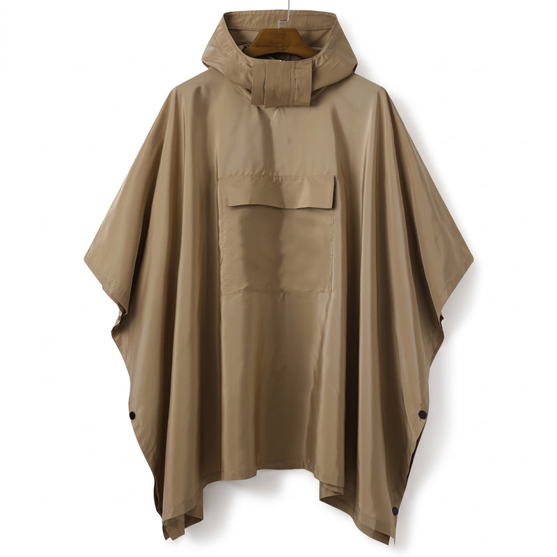 Lightweight Rain Poncho Windproof Quick Dry Hooded Outdoor Cape, product photo 7