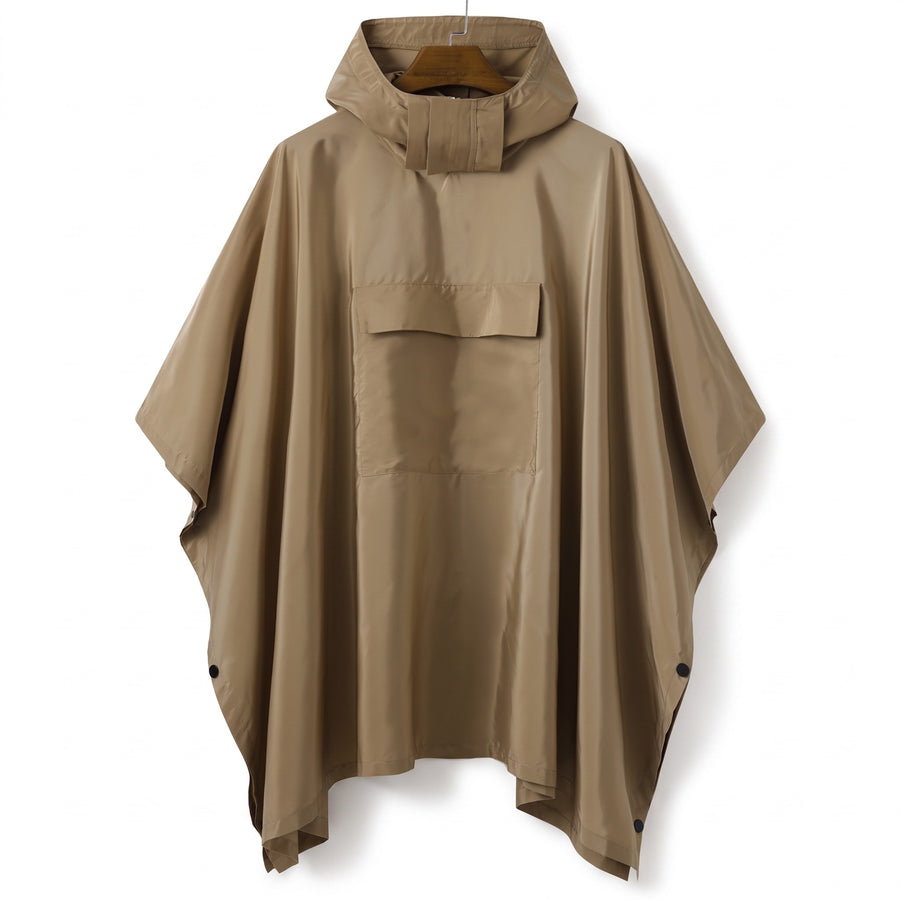 Lightweight Rain Poncho Windproof Quick Dry Hooded Outdoor Cape, product photo 7