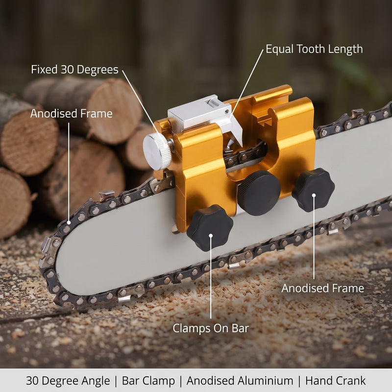 Manual Chainsaw Chain Sharpener Kit 30 Degree Angle Filing Tool, product photo 2