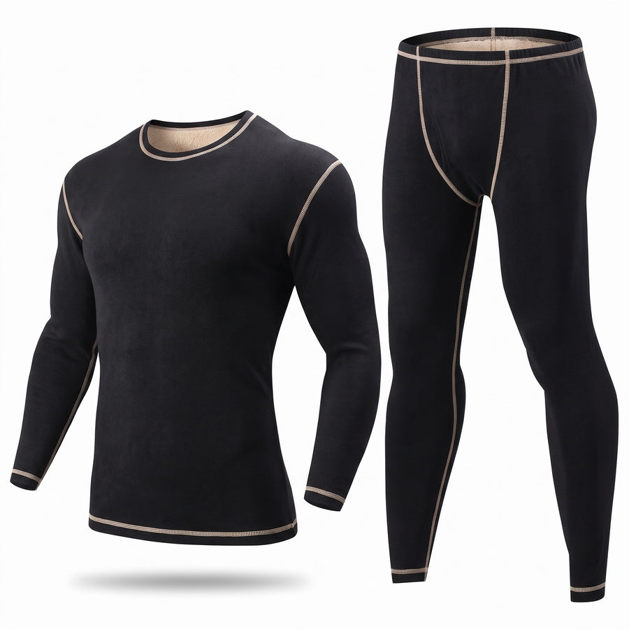 Men's Base Layer Set Slim Fit Long Sleeve Thermal Top Bottoms, product photo 6
