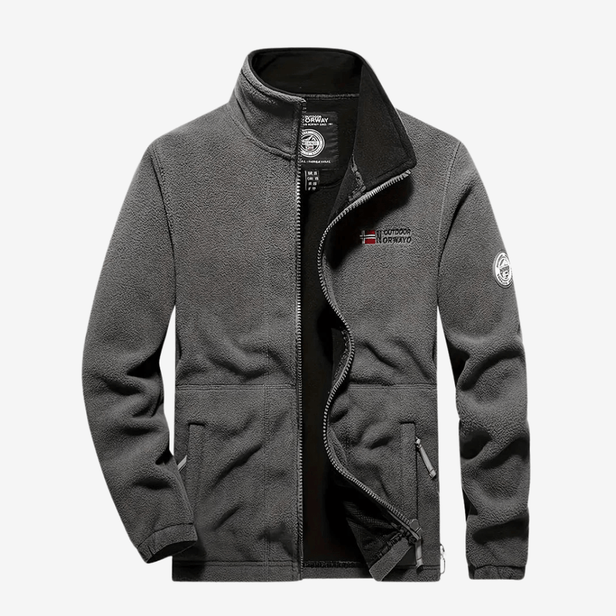 Men's Breathable Thermal Fleece Jacket Warm Outdoor Hiking Coat – product view 8 | Great Lakes Outdoor