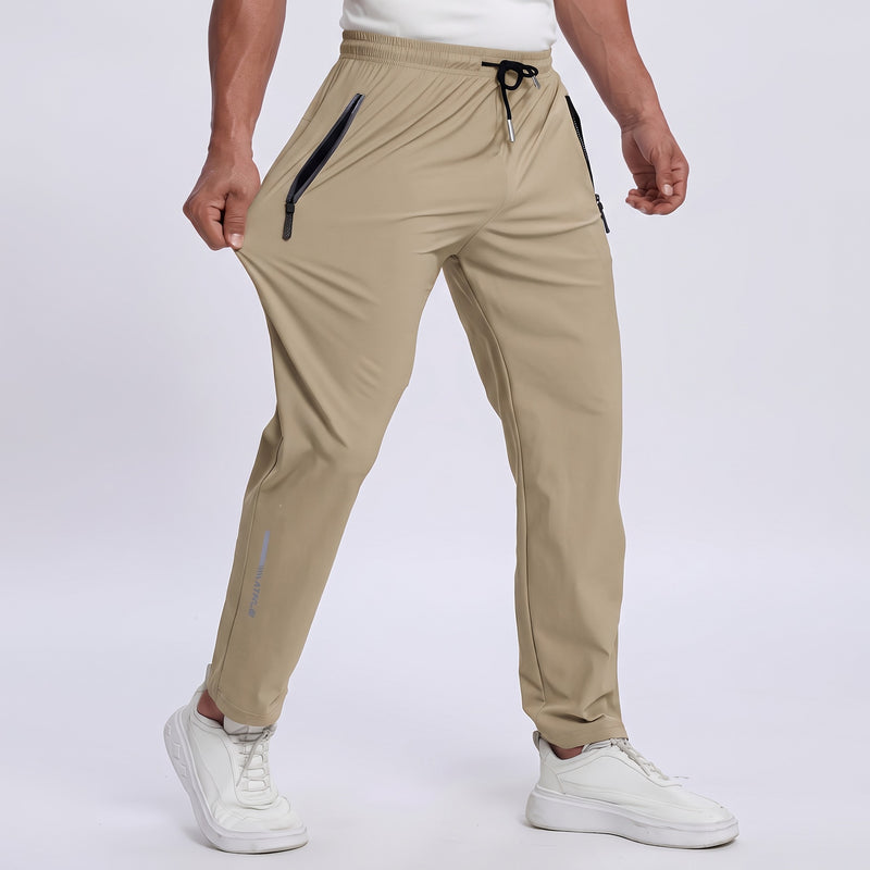 Men's Breathable Track Pants Reflective Quick Dry Drawstring Joggers, product photo 7