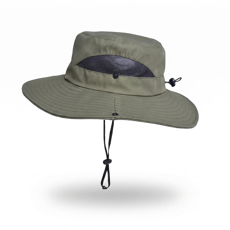 Men’s Bucket Hat Durable Polyester Wide Brim Mountain Trekking, product photo 6