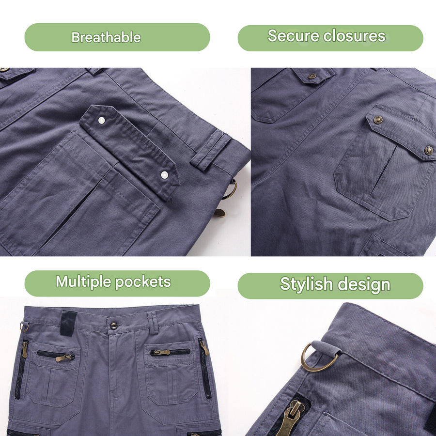 Men’s Cargo Shorts Quick Dry Stretch Outdoor Shorts Zipper Pockets – product view 3 | Great Lakes Outdoor