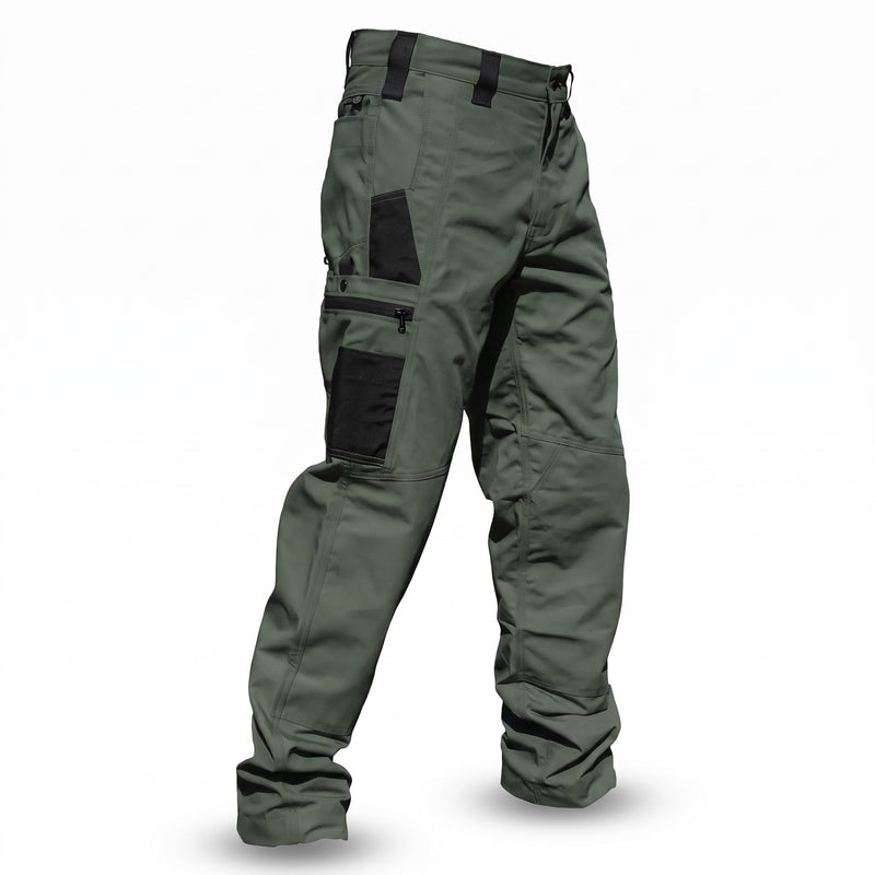 Men's Cargo Trousers Zip Pockets Straight Leg Stretch Weave, product photo 6