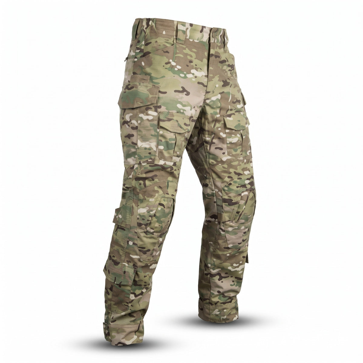 Men's Combat Trousers Camo Reinforced Knees Tactical Cargo Pants, product photo 1