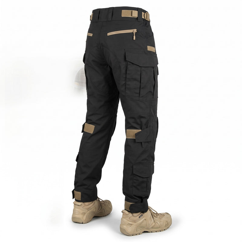Men's Combat Trousers Camo Reinforced Knees Tactical Cargo Pants, product photo 6
