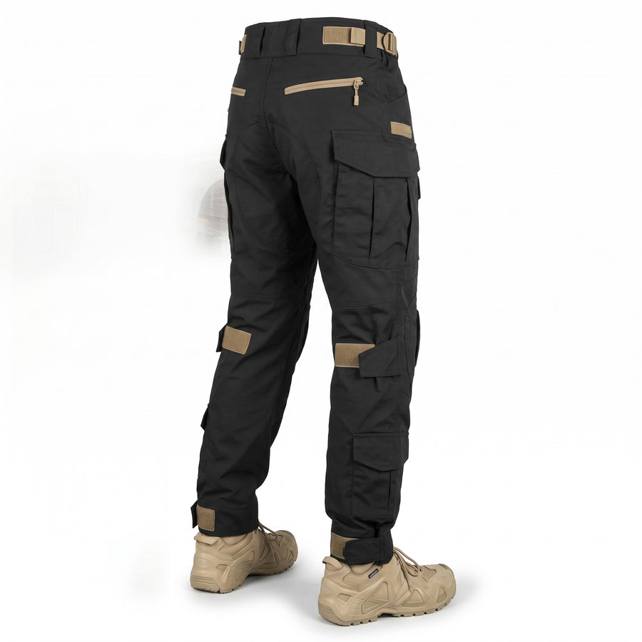 Men's Combat Trousers Camo Reinforced Knees Tactical Cargo Pants, product photo 6