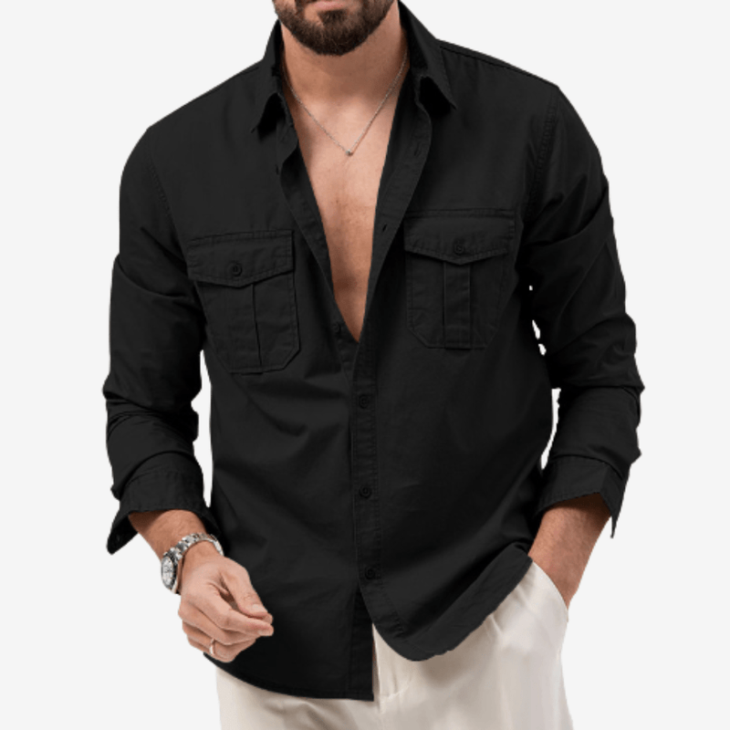Men's Convertible Breathable Hiking Shirt with Zip-Off Sleeves – product view 2 | Great Lakes Outdoor