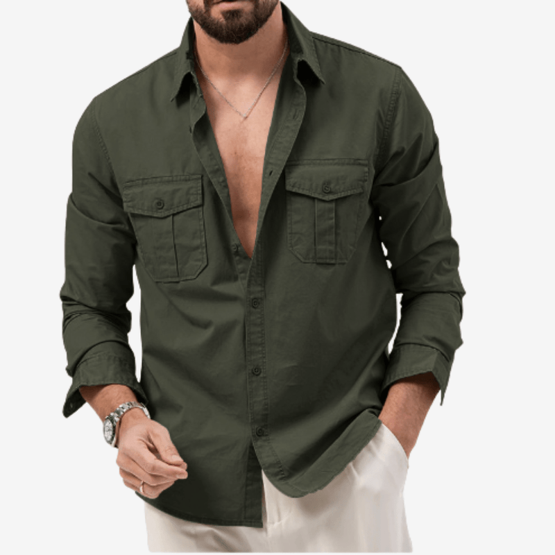 Men's Convertible Breathable Hiking Shirt with Zip-Off Sleeves – product view 8 | Great Lakes Outdoor