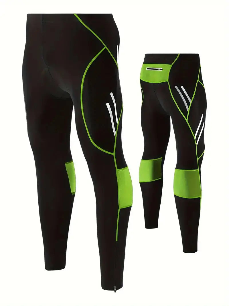 Men’s Cycling Shorts Long Gel Padded Breathable Bike Tights – product view 1 | Great Lakes Outdoor