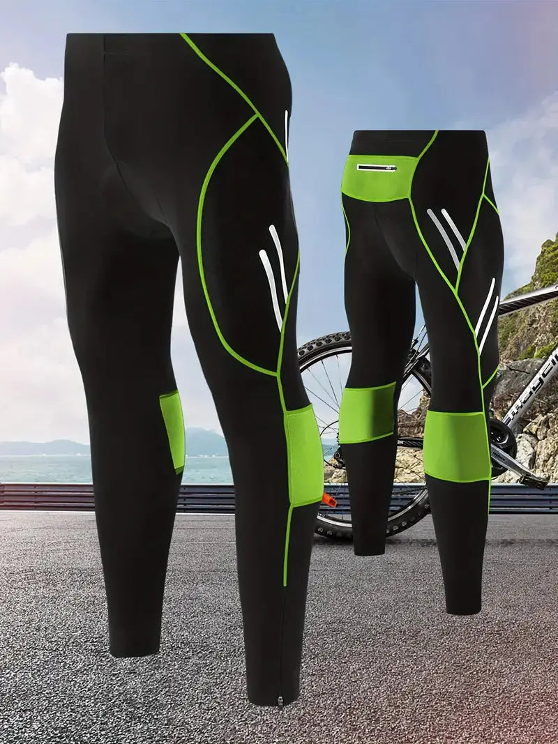 Men’s Cycling Shorts Long Gel Padded Breathable Bike Tights – product view 9 | Great Lakes Outdoor