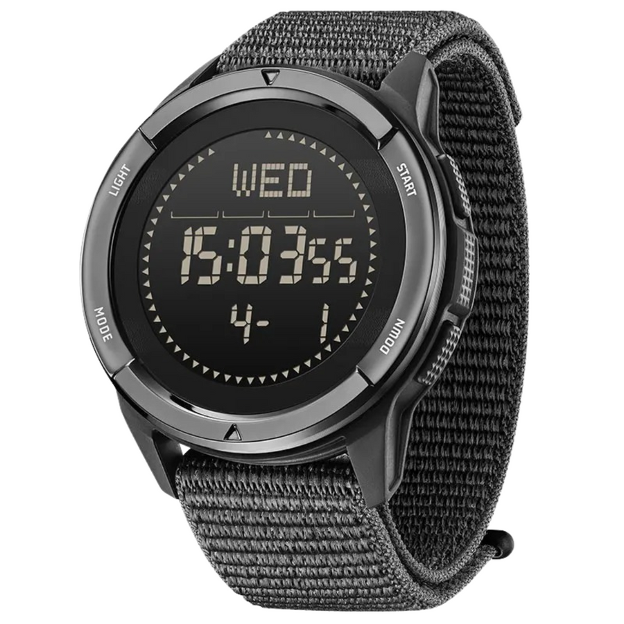 Men’s Digital Outdoor Watch Water Resistant Carbon Fiber Sports Watch – product view 2 | Great Lakes Outdoor