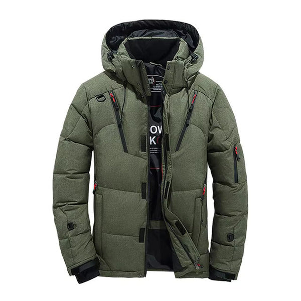 Men’s Down Jacket Waterproof Windproof Winter Insulated Coat