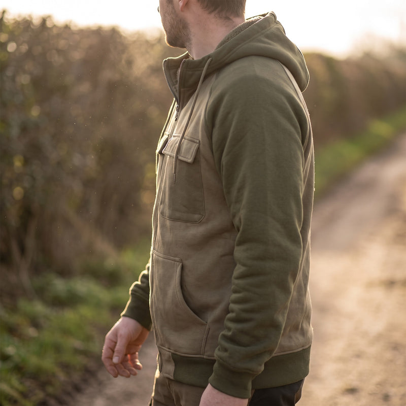 Men's Fleece Jacket Hooded Full Zip Lightweight Warm Winter Coat, product photo 3