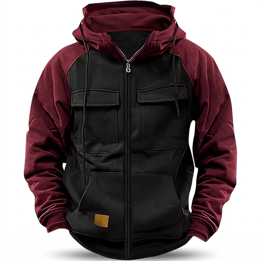 Men's Fleece Jacket Hooded Full Zip Lightweight Warm Winter Coat, product photo 9