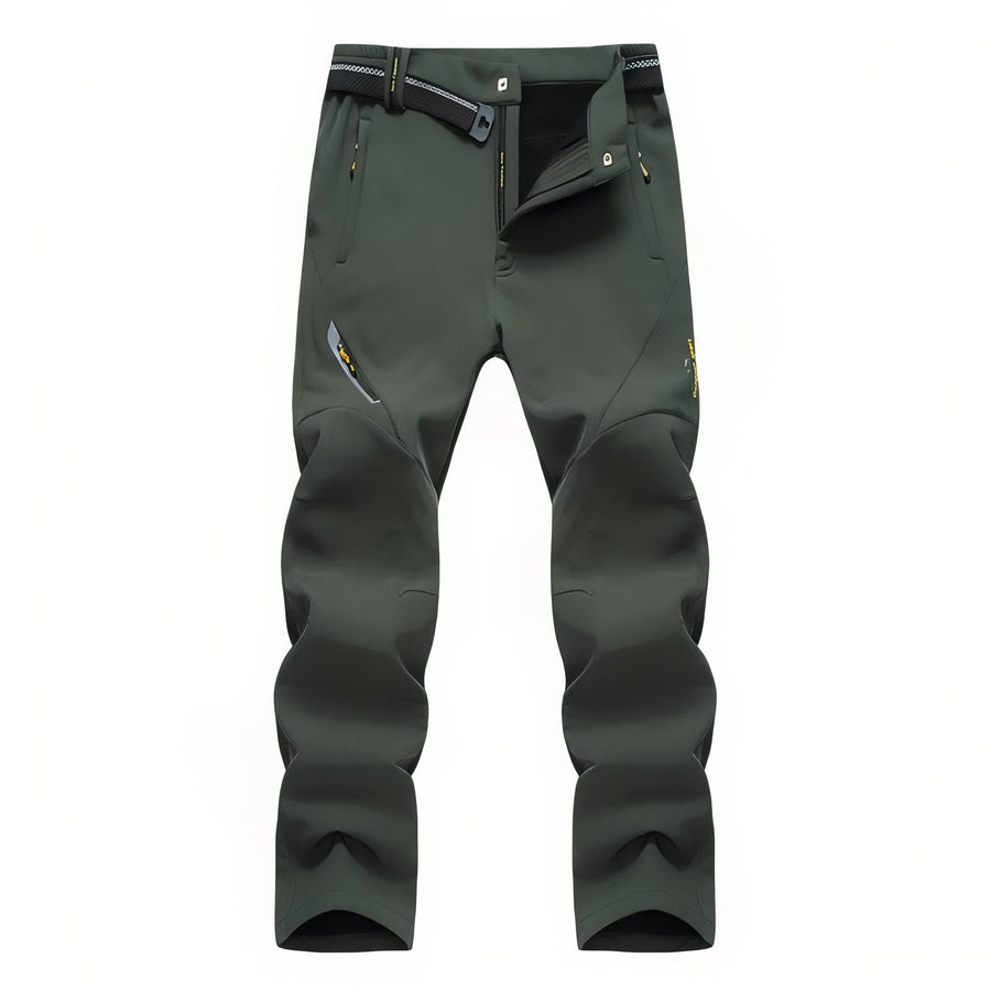 Men's Fleece Lined Hiking Pants Waterproof Thermal Trail Trousers – product view 1 | Great Lakes Outdoor