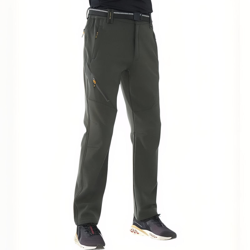 Men's Fleece Lined Hiking Pants Waterproof Thermal Trail Trousers – product view 6 | Great Lakes Outdoor