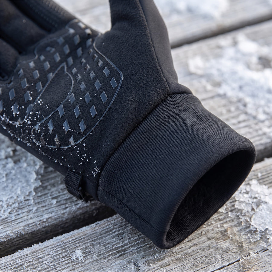 Men's Fleece Lined Winter Gloves Touchscreen Anti Slip Silicone Palm, product photo 4