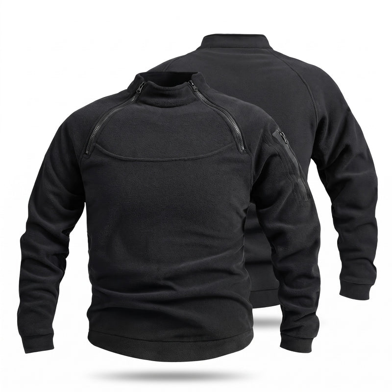 Men's Fleece Pullover Two Pack Half Zip Stand Collar Contrast, product photo 6