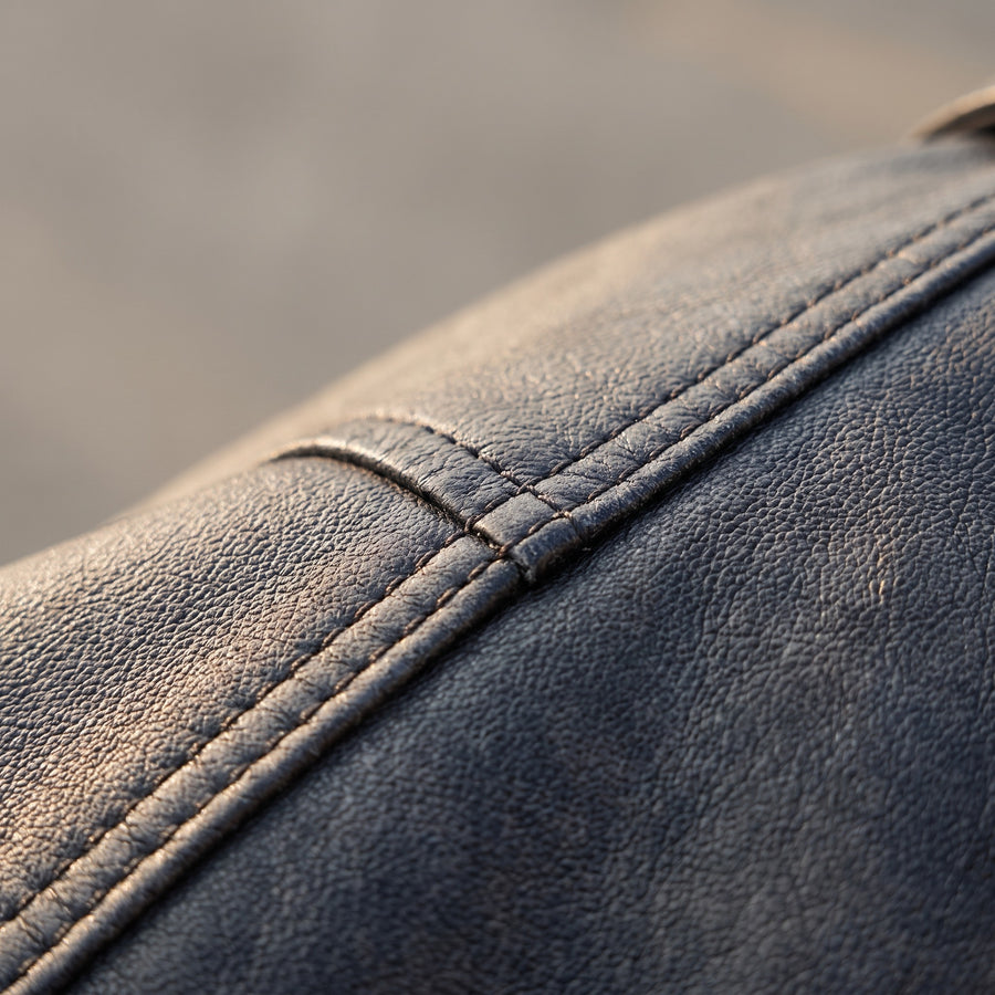 Men’s Full Grain Leather Coat Windproof Water Resistant Jacket, product photo 4