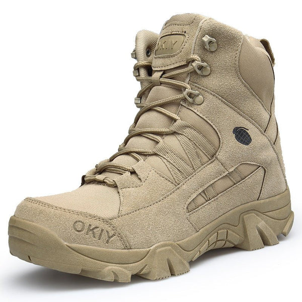 Men's High Top Tactical Boots Lightweight Water Resistant Military Boots