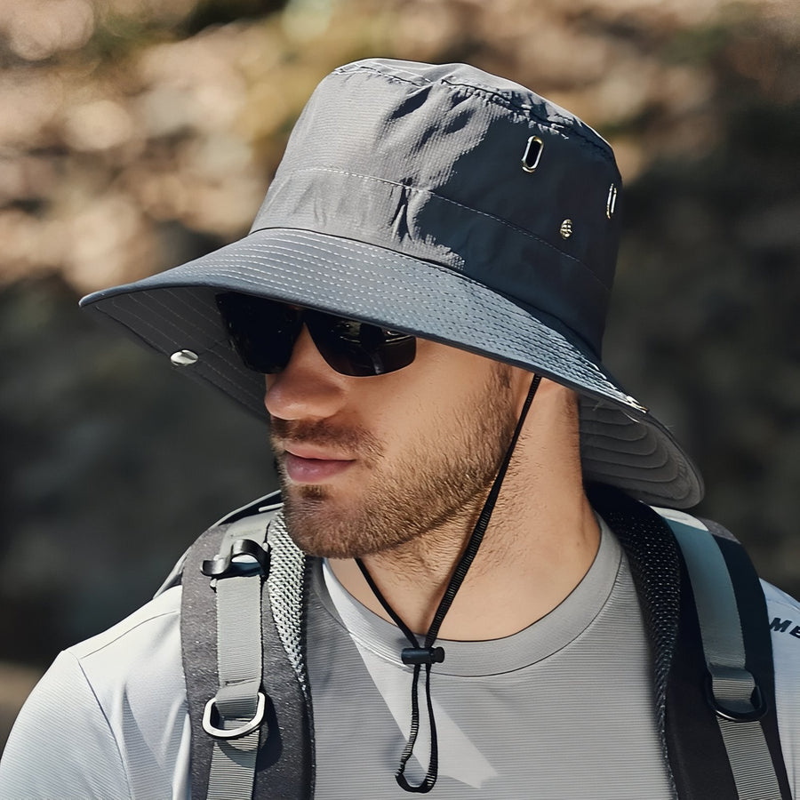 Men's Hiking Bucket Hat Wide Brim Outdoor Sun Protection Cap – product view 5 | Great Lakes Outdoor