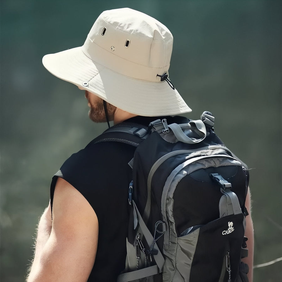 Men's Hiking Bucket Hat Wide Brim Outdoor Sun Protection Cap – product view 6 | Great Lakes Outdoor