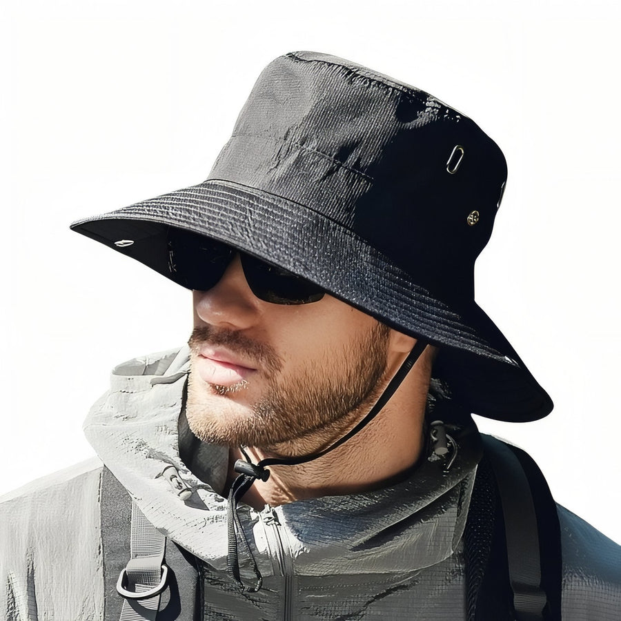 Men's Hiking Bucket Hat Wide Brim Outdoor Sun Protection Cap – product view 10 | Great Lakes Outdoor