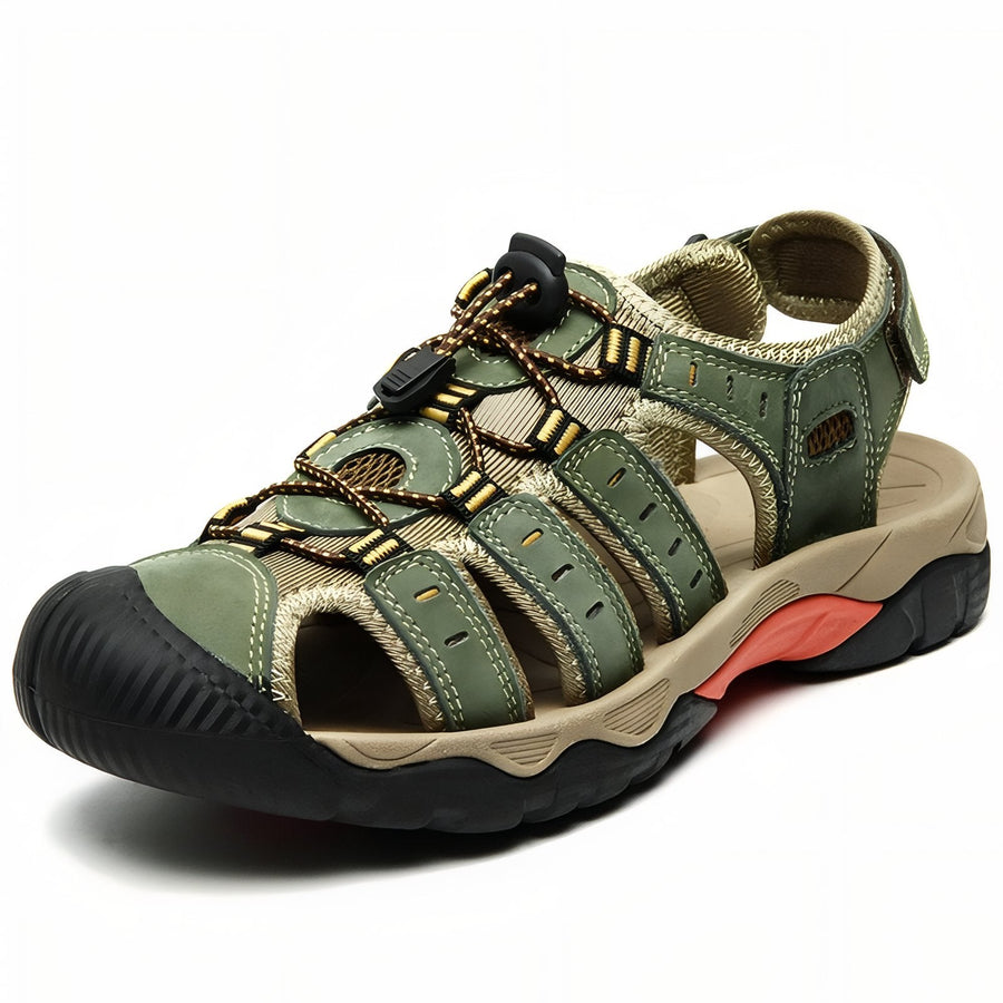Men's Leather Hiking Sandals Outdoor Closed Toe Trail Shoes – product view 16 | Great Lakes Outdoor