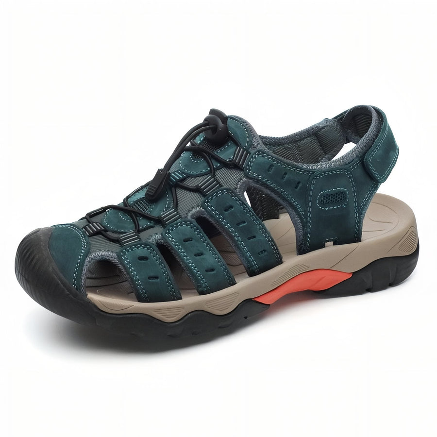 Men's Leather Hiking Sandals Outdoor Closed Toe Trail Shoes – product view 19 | Great Lakes Outdoor