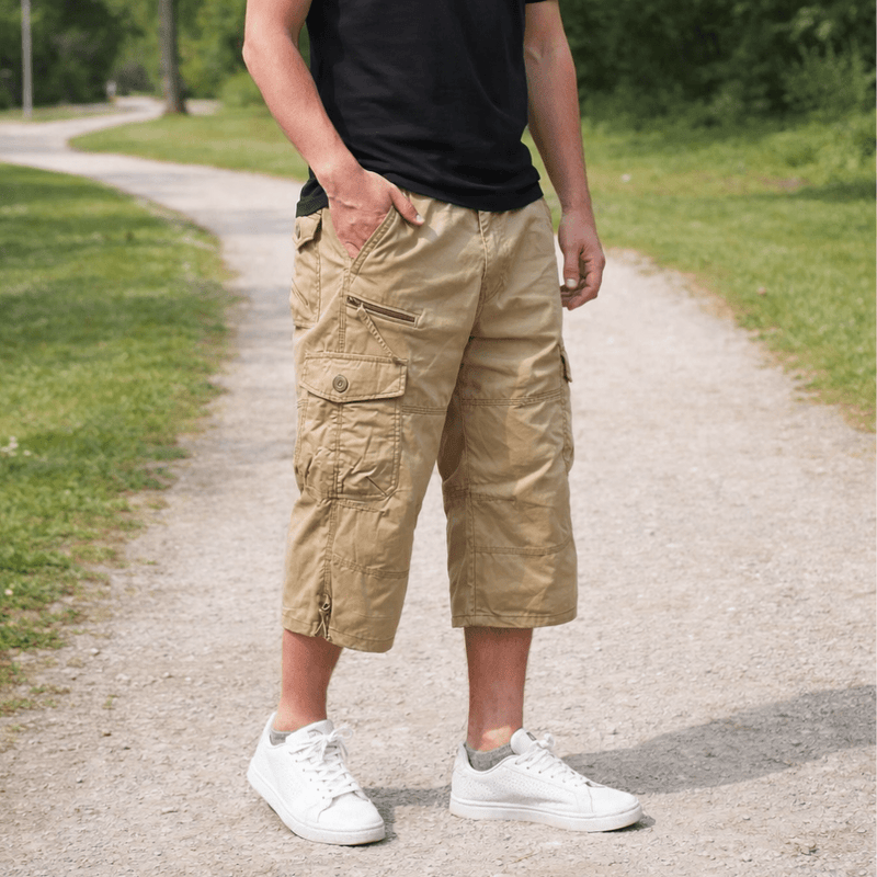 Men's Lightweight Loose Fit Cargo Shorts with Multi Pockets – product view 2 | Great Lakes Outdoor