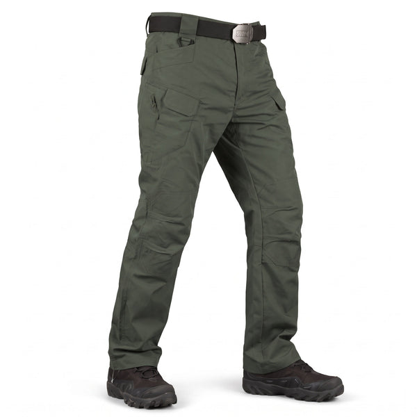 Men's Lightweight Tactical Pants 10 Pocket Water Repellent Trousers