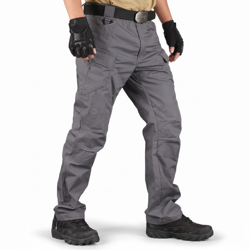 Men's Lightweight Tactical Pants 10 Pocket Water Repellent Trousers, product photo 6