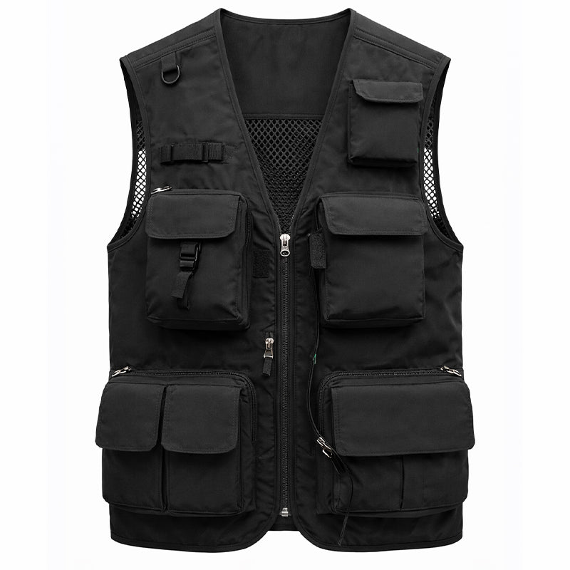 Men’s Lightweight Utility Vest – 16-Pocket Fishing – product view 4 | Great Lakes Outdoor