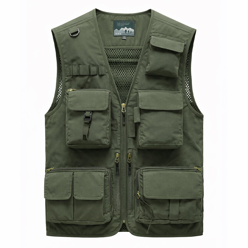 Men’s Lightweight Utility Vest – 16-Pocket Fishing – product view 13 | Great Lakes Outdoor