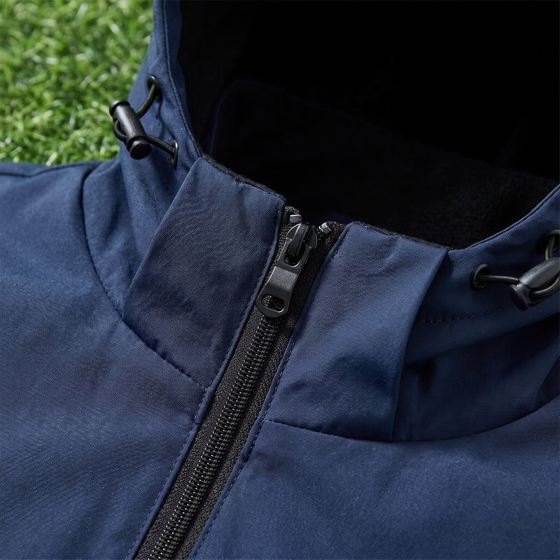 Men's Lightweight Windbreaker Hooded Zip Front Packable Shell, product photo 4