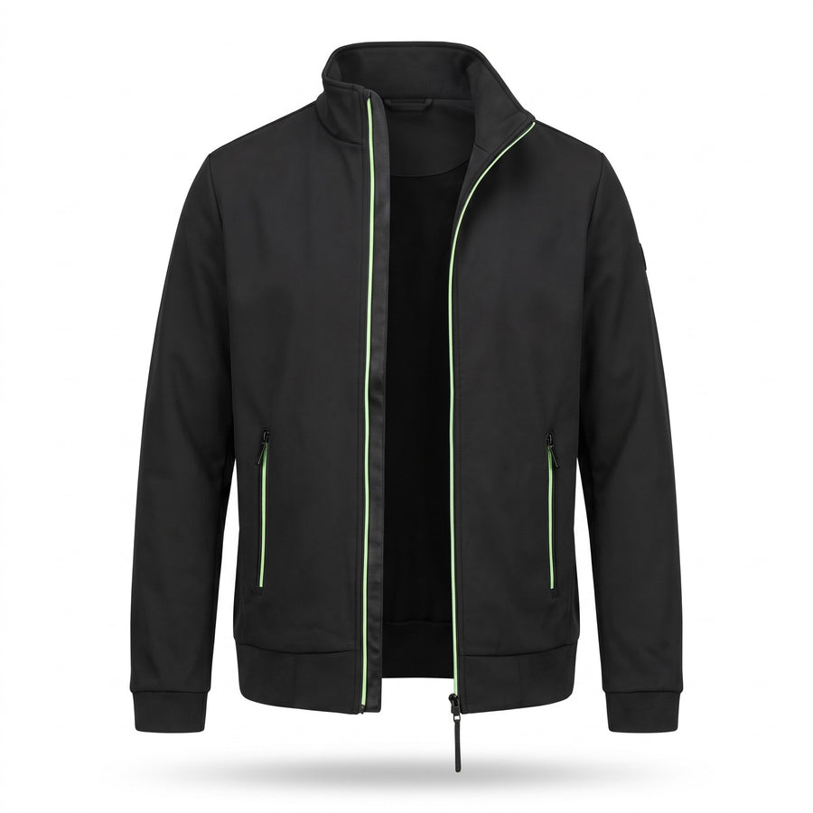 Men's Long Zip Sweater Autumn Winter Warm Knit Cardigan Jacket, product photo 1