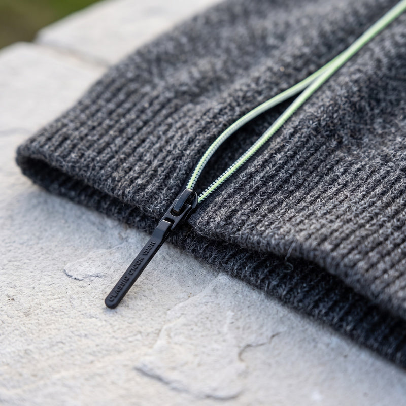 Men's Long Zip Sweater Autumn Winter Warm Knit Cardigan Jacket, product photo 4